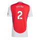 Arsenal William Saliba #2 Replike Domaci Dres 2024-25 Kratak Rukav